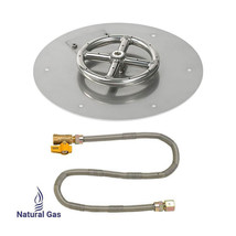 American Fireglass 12 in. Round Stainless Steel Flat Pan with Match Ligh... - $5,426.92 MXN