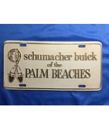 1970s West Palm Beach Florida Schumacher Buick Dealer License Plate - $24.73