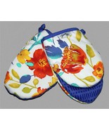 2 Fiesta Colorful Rubber Dots Rectangles Quilted Inside Mini Oven Mitts NWT - $27.42 CAD