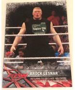 Brock Lesnar Trading Card WWE 2016  #7 - $1.98