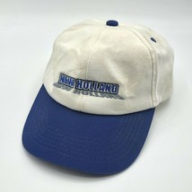 New Holland Tractor Snapback Youth Size White Blue Trucker Hat Cap K Pro... - $19.79