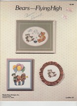 Bears Flying High Cross Stitch Pattern Leaflet 23 Teddy Bear Mandy Bear Designs - £7.66 GBP