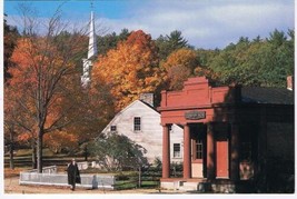 Massachusetts Postcard Old Sturbridge Village Fall Colours  - £1.65 GBP