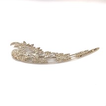 Vintage Sterling Silver Detailed Art Deco Nouveau Feather Bird Angel Wing Brooch - £96.80 GBP