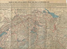 New World Loose Leaf Atlas Switzerland Map Index &amp; 1920 Census - $23.76