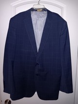 Brooks Brothers 46R Explorer Regent Fit Suit Jacket Navy Plaid  - £44.74 GBP