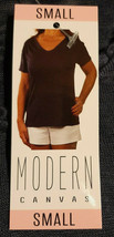 Modern Canvas Womens Small Short Sleeved Navy Shirt NWT - £11.65 GBP