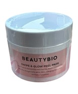 BeautyBio Swipe &amp; Glow Peel Pads. 50 Resurfacing Facial Wipes Sealed - $23.46 CAD