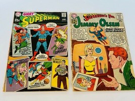 Comic Book lot vtg DC Superman Giant 217 Jimmy Olsen 64 pal supergirl first mala - $23.71