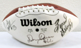 1990's Houston Oilers 8 Team Members Autographed Wilson NFL Football - J... - $147.51
