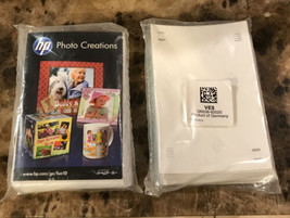 NIP hp Photo Creations 4&quot; x 6&quot; 2 Packs of Paper Sealed/Unopened (Unknown Count) - £23.20 GBP