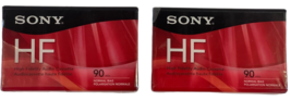 2 Pack Sony HF High Fidelity Audio Cassettes  90 Min Normal Bias NEW! - $8.99