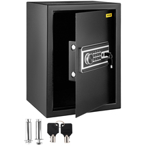 VEVOR Safe Box, 2.1cu.ft Fingerprint Safe Box for Money, 2 Keys &amp; Digita... - $86.99