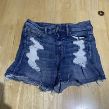 American Eagle Outfitters Women&#39;s AEO Hi-Rise Shortie Denim Jean Shorts ... - $17.70