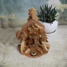 Handmade Olive Wood Musical Nativity Set Made in the Holy Land, Home Décor Nativ - £70.44 GBP