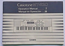 Casio MT-520 Casiotone Electronic Keyboard Original Owner&#39;s Manual Users Booklet - $24.74