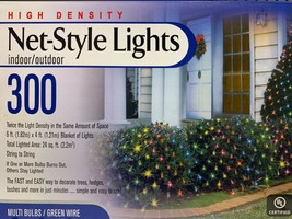 SET OF 300 HIGH DENSITY NET-STYLE CHRISTMAS LIGHTS MULTI COLORED (as) - £84.77 GBP