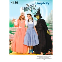 Simplicity Women&#39;s Wizard of Oz Costume Sewing Patterns, Sizes 6-8-10-12 - £12.52 GBP
