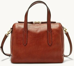 Fossil Sydney Satchel Crossbody Brown Leather Handbag SHB1978210 NWT $180 FS - £87.04 GBP