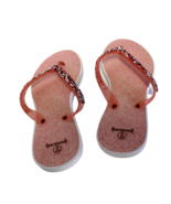 Ladies Women&#39;s Slide Sandals Glitter Flip Flops Beach Pool Spa Size S 5/6 - $12.11 CAD