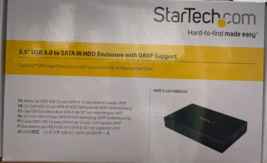 StarTech.com - S3510BMU33 - 3.5in USB 3.0 External Hard Drive Enclosure - Black - £70.73 GBP