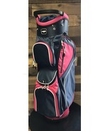 DEMO Majek Premium Ladies Navy Blue Pink Golf Bag 9 inch 14-way Top 5015... - $234.49 CAD