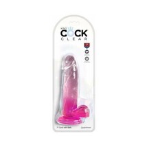 King Cock Clear with Balls 7in Pink - £35.40 GBP