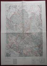 1956 Original Military Topographic Map Cerknica Karst Slovenia Yugoslavia - $51.14