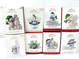Lot of 8 Hallmark Frosty Fun Decade Keepsake Ornaments, 2011-2019 - $38.79 CAD