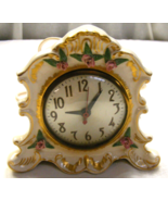 Vintage Sessions 1940&#39;s Decorative Electric Table Clock Bubble Face Cera... - $49.49