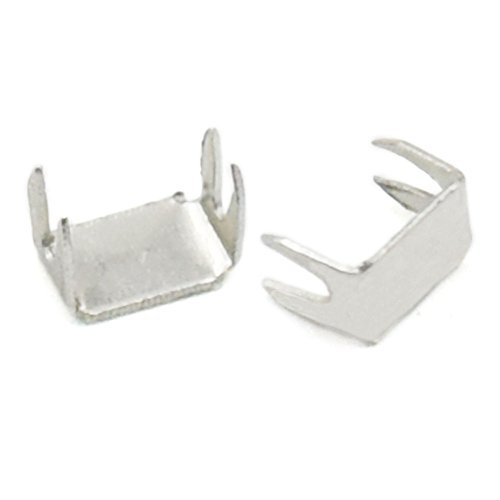 Fujiyuan 50 Sets Metal Zipper #5 Stoper Stoper Top Bottom Rescue Repair ... - $4.07