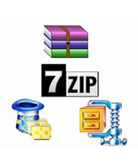 7Zip - compression Extraction Software Compatible with WinZIP WinRAR Zip... - $5.00
