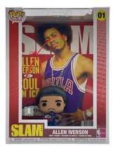 Allen Iverson Autografato Philadelphia 76ers Slam Rivista Cover Funko Pop JSA - £138.78 GBP