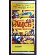 *Walt Disney&#39;s ALICE IN WONDERLAND (1951) Australian Daybill Great Art &amp;... - £117.33 GBP