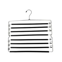Swing Arm Pants Hanger | Space Saving Clothing Hangers (8 Tier) - $17.97