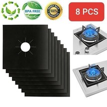 Gas Range Stove Top Burner Cover Protector Liner, Non-stick, 0.2MM , 8 P... - £7.79 GBP