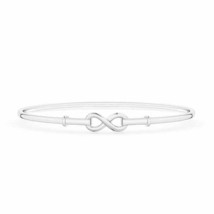 ANGARA Infinity Symbol Polished Bangle Bracelet 14K Solid Gold - £766.03 GBP