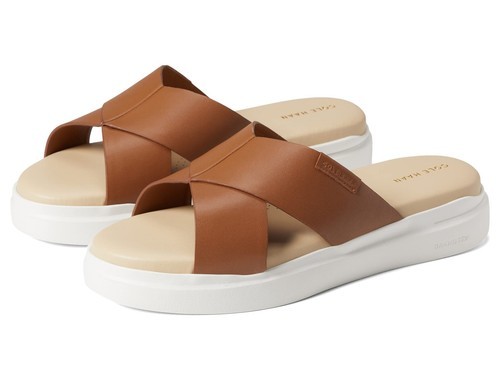 Cole Haan Women Grandpro Rally Crisscross Slide Sandal Honey W23910 - $40.09