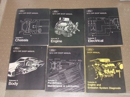 1973 Ford Car Shop Manuals Chassis, Engine, Electrical, Body, Maint, Lube + - $89.98