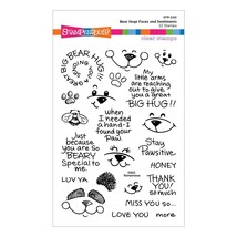 Stampendous Clear Stamps-Bear Hugs Faces And Sentiments STP200 - £15.73 GBP