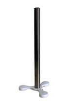 Paper Towel Holder Countertop Stainless Steel Suction Base Kitchen White - $9.89