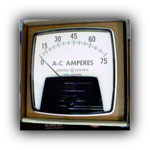 General Electric 75A Current Panel Meter &#39;The Big Look&#39; *NEW* [Vintage GE] - $39.95