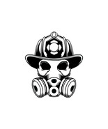 firefighter Skull Cut File Digital download, svg, png,bmp, jpg skeleton ... - $2.70 CAD