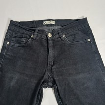 Second Image Women's Black Denim Skinny Jeans Mid Rise Size 28 (30×31.5) image 13