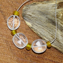 Crystal Quartz Faceted Oval Jade Beads Briolette Natural Loose Gemstone Jewelry - £2.09 GBP