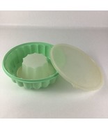 Tupperware 3pc Mint Green Jello Mold Ring Vintage Jel N Serve Food Storage - £22.61 GBP