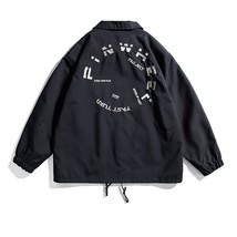 2022ss Retro  Jacket Men Vintage Graphics Letter Embroidery Lovers  Jacket Unise - £125.68 GBP