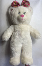 Build A Bear Girl Scout Cookies Teddy Bear White Pink Plush Stuffed Anim... - £6.86 GBP