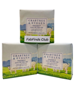 Crabtree &amp; Evelyn Goat Milk Bar Soap Triple Milled 10.5oz (3x3.5oz) 3pc Set - £14.78 GBP