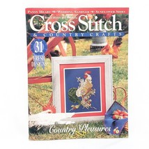 Cross Stitch & Country Crafts May/June 1995 Pansy Heart Wedding Sampler Country - $15.83